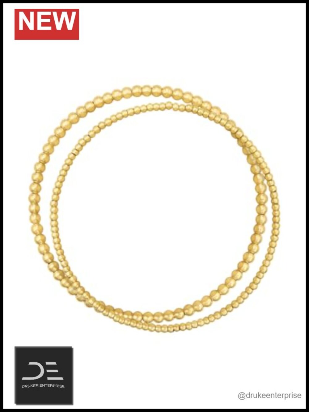 18k Gold Plated Bangle Bracelet Set Stackable Elastic Fit Women